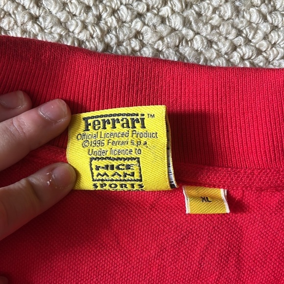 BNWOT Red XL Ferrari polo shirt​​​ - Picture 4 of 6